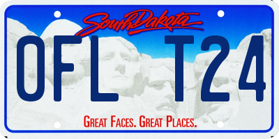 SD license plate 0FLT24