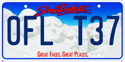 SD license plate 0FLT37