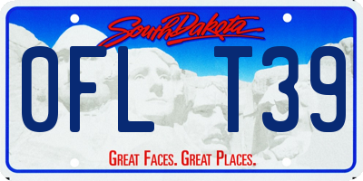SD license plate 0FLT39
