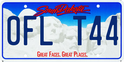 SD license plate 0FLT44