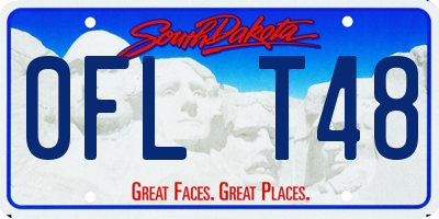 SD license plate 0FLT48