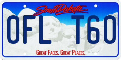 SD license plate 0FLT60