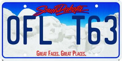 SD license plate 0FLT63