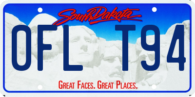SD license plate 0FLT94