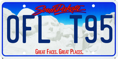 SD license plate 0FLT95