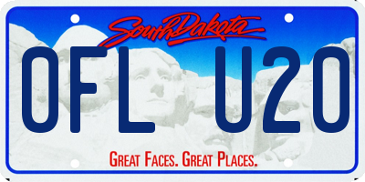 SD license plate 0FLU20