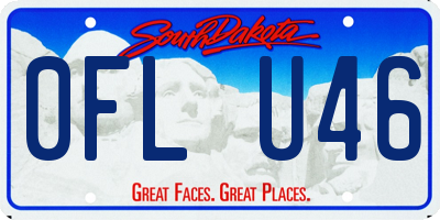 SD license plate 0FLU46