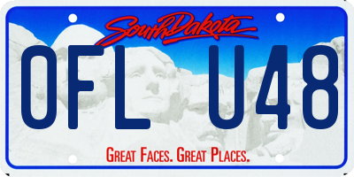 SD license plate 0FLU48