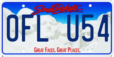 SD license plate 0FLU54