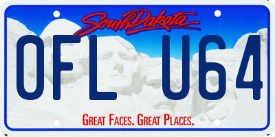 SD license plate 0FLU64
