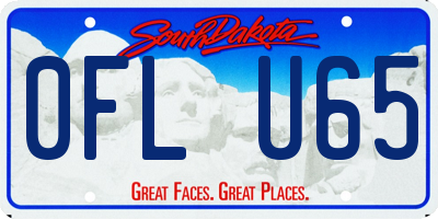 SD license plate 0FLU65