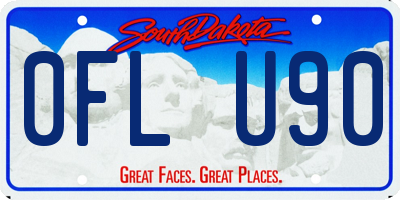 SD license plate 0FLU90