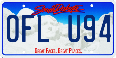 SD license plate 0FLU94