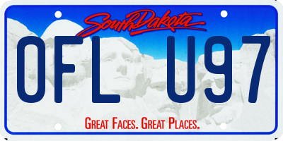 SD license plate 0FLU97