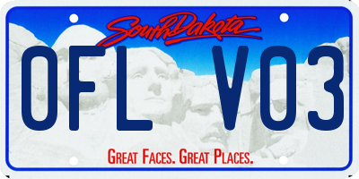 SD license plate 0FLV03