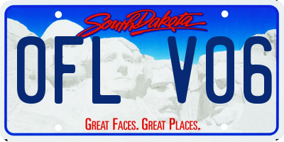 SD license plate 0FLV06