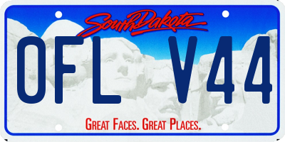 SD license plate 0FLV44