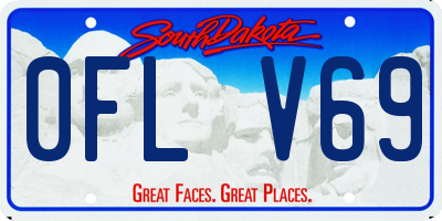 SD license plate 0FLV69