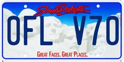 SD license plate 0FLV70