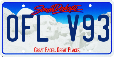 SD license plate 0FLV93