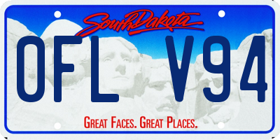 SD license plate 0FLV94