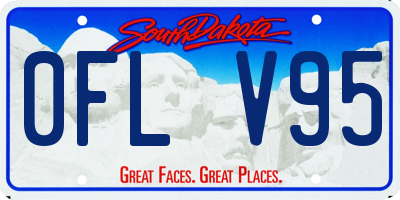 SD license plate 0FLV95