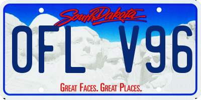 SD license plate 0FLV96