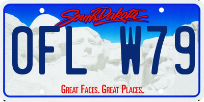SD license plate 0FLW79