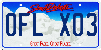SD license plate 0FLX03