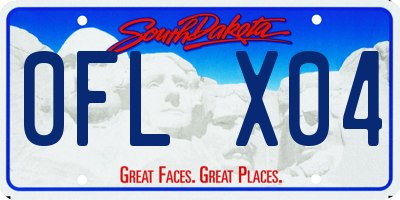 SD license plate 0FLX04