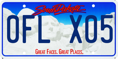 SD license plate 0FLX05