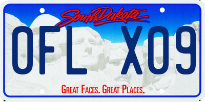 SD license plate 0FLX09