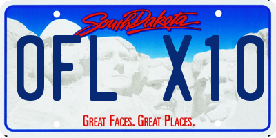 SD license plate 0FLX10