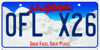 SD license plate 0FLX26