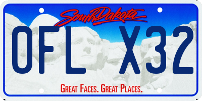 SD license plate 0FLX32