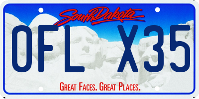 SD license plate 0FLX35