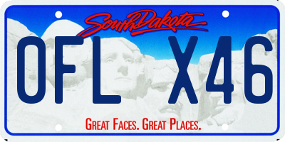 SD license plate 0FLX46