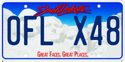 SD license plate 0FLX48