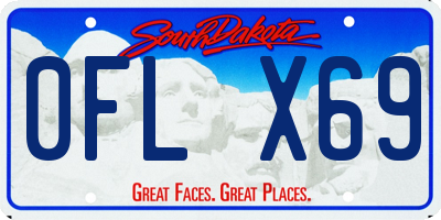 SD license plate 0FLX69