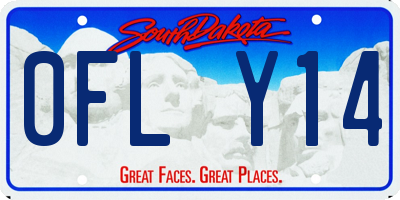 SD license plate 0FLY14