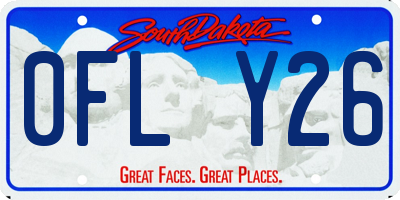 SD license plate 0FLY26