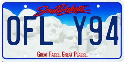 SD license plate 0FLY94