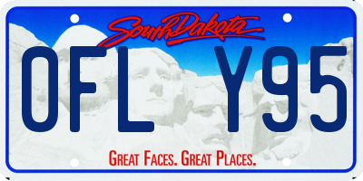 SD license plate 0FLY95