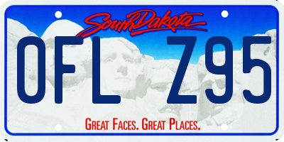 SD license plate 0FLZ95