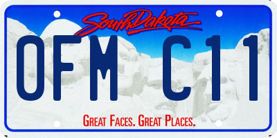 SD license plate 0FMC11