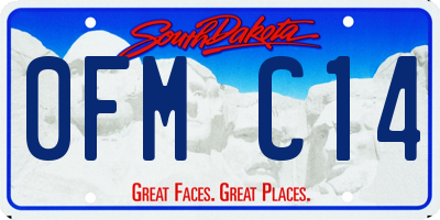 SD license plate 0FMC14