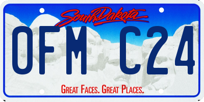 SD license plate 0FMC24