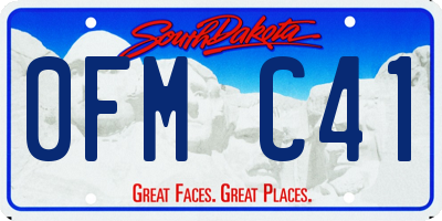 SD license plate 0FMC41