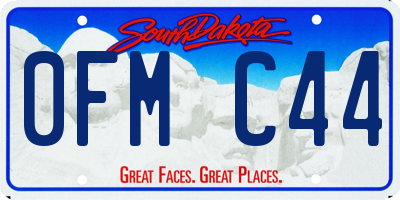 SD license plate 0FMC44