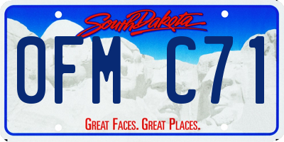 SD license plate 0FMC71